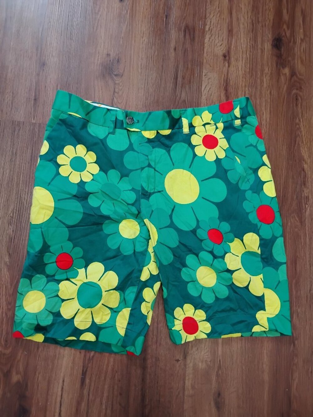 Loudmouth Augusta Magic  Floral Flower Power Khaki Shorts